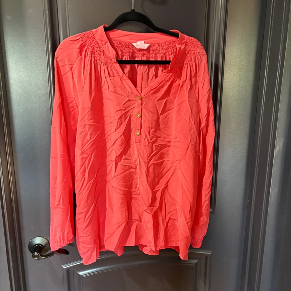 Lilly Pulitzer Coral Blouse